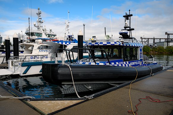 Water Police 41 at Marine Area Command headquarters in Balmain.