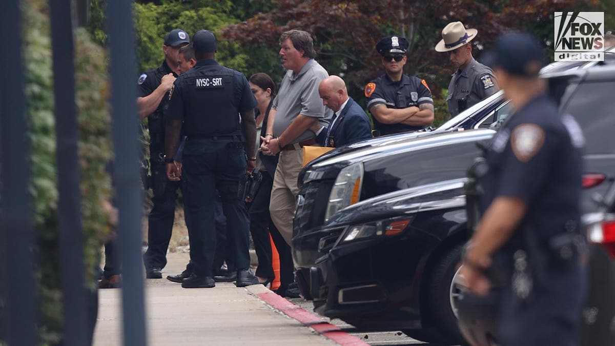 Rex Heuermann being led into Arthur M. Cromarty Criminal Complex in Riverhead, New York