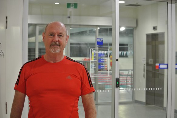 Mike Goodwin is helping lead local backlash against the closure of QUT’s Kelvin Grove lap pool.