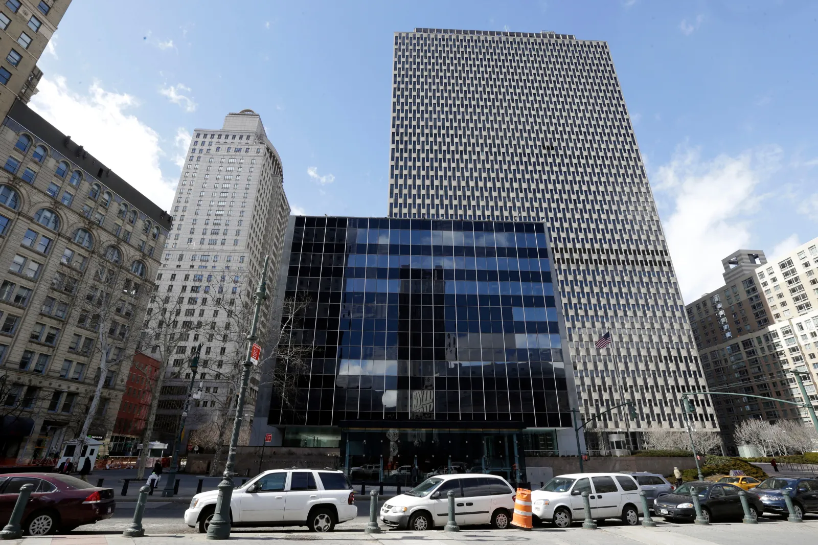 FILE - The United States Court of International Trade is seen in front of the Jacob K. Javits Federal building in this, March 18, 2015 photo, in New York. (AP Photo/Mary Altaffer, file)