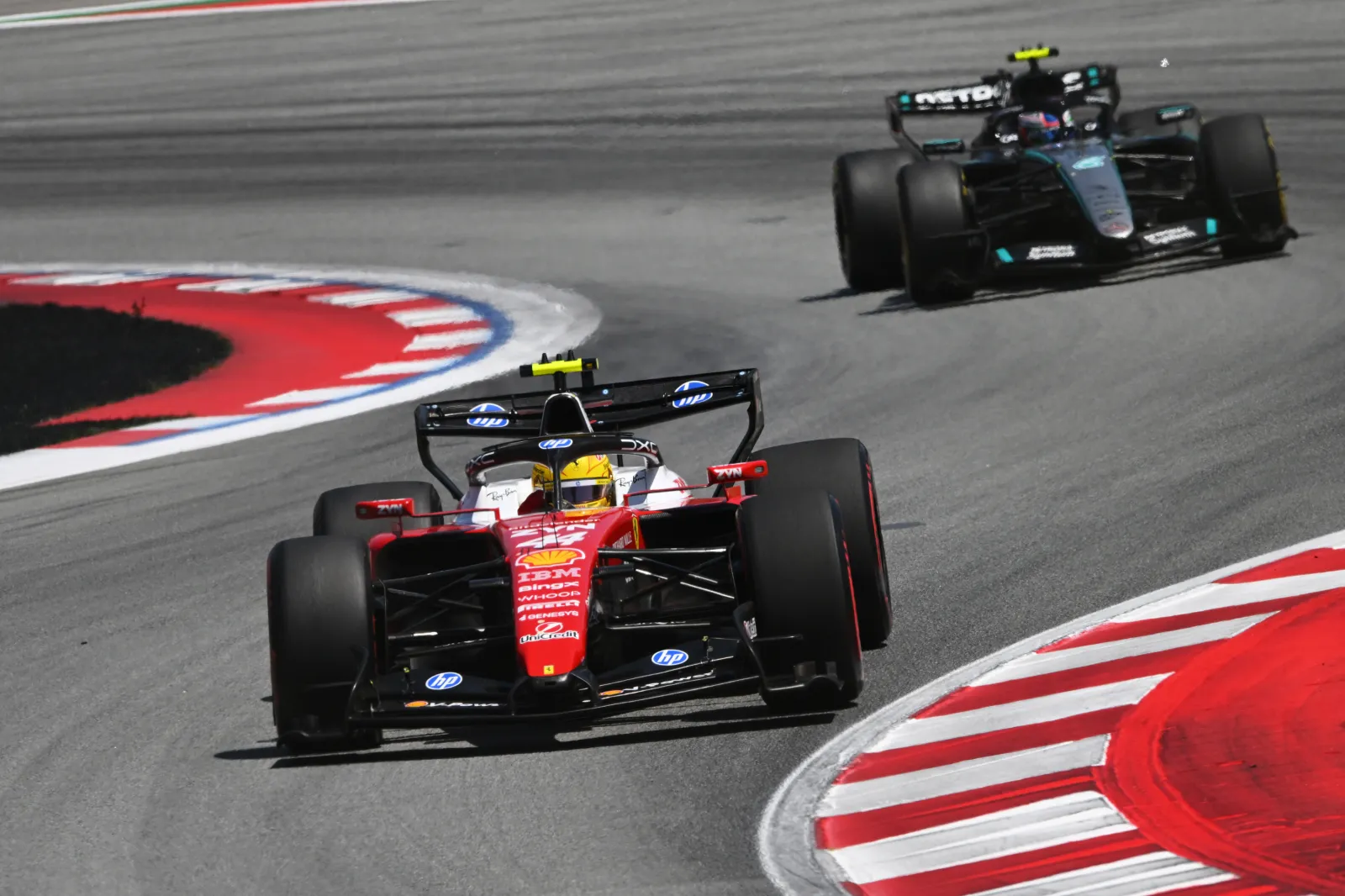 Mercedes AMG Petronas F1 Team on track during the F1 Grand Prix of Barcelona in June 2026 | Getty Images