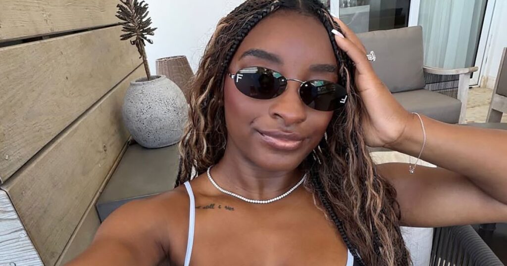 Simone Biles Shows Off ‘And Still I Rise’ Tattoo in Bikini Selfies After Hospitalization