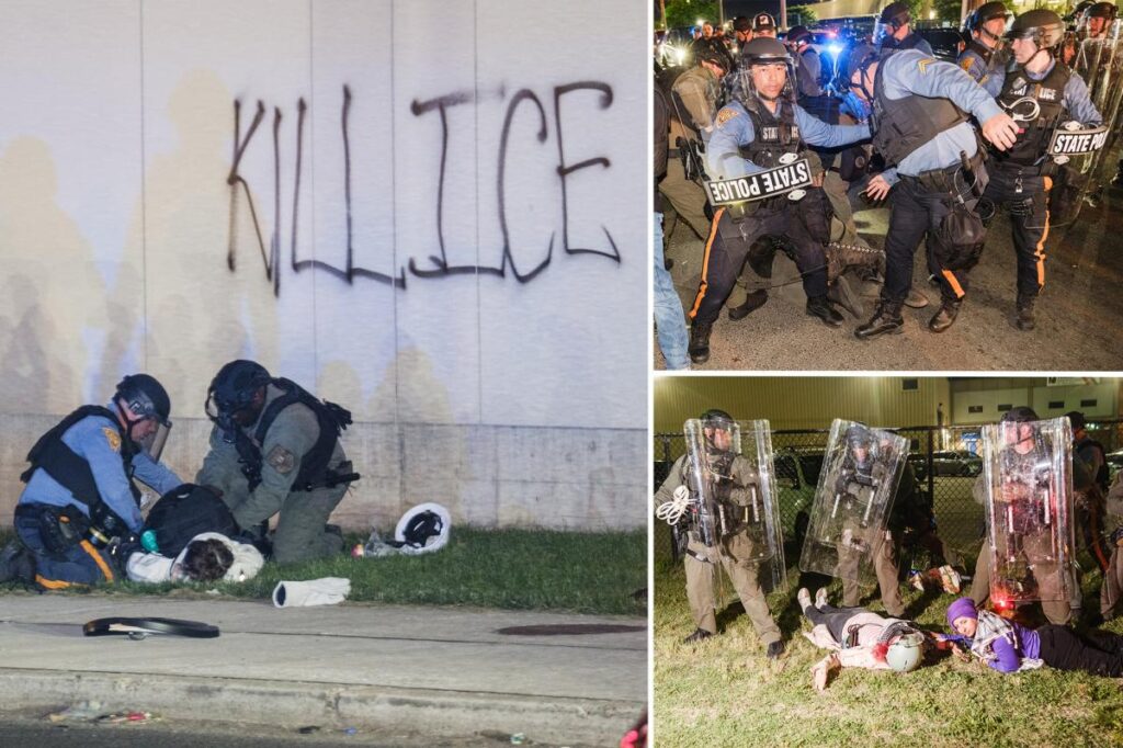 At least 20 protesters arrested at ICE detention center Delaney Hall as DHS vows ‘ZERO tolerance for rioters’
