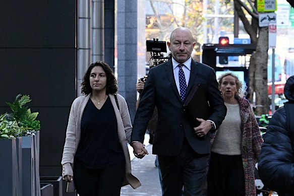 Arsen Ostrovsky arrives at the royal commission on Monday.