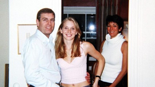 Andrew Mountbatten-Windsor with Virginia Giuffre (centre) and Jeffrey Epstein’s then personal assistant, Ghislaine Maxwell, in 2001.