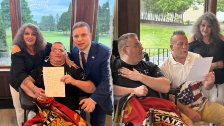 Trump-endorsed congressional candidate pledges entire $174K salary to wounded Iraq War veteran's family