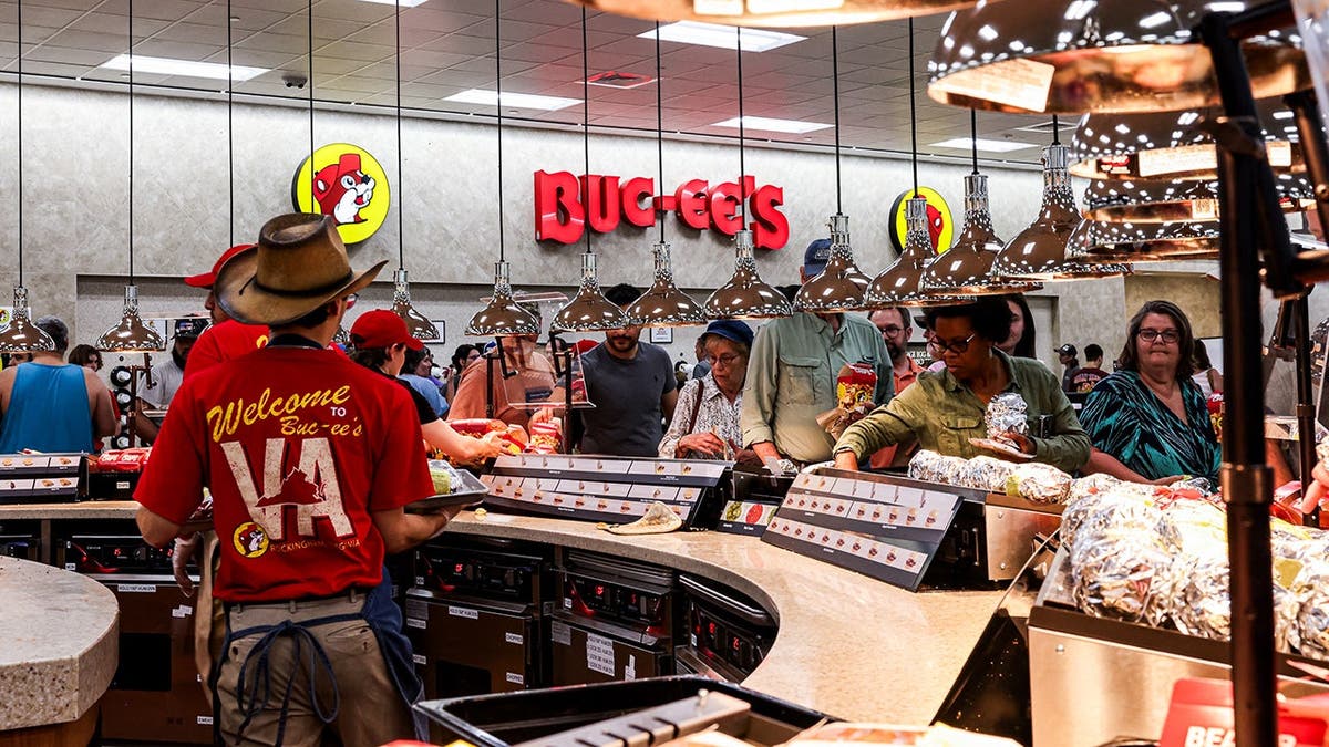 The interior of a Buc-ee's travel center.
