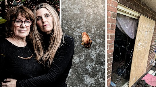 Gail Innes and her daughter Laura have been offered two houses by Homes Victoria, but neither are viable options. 