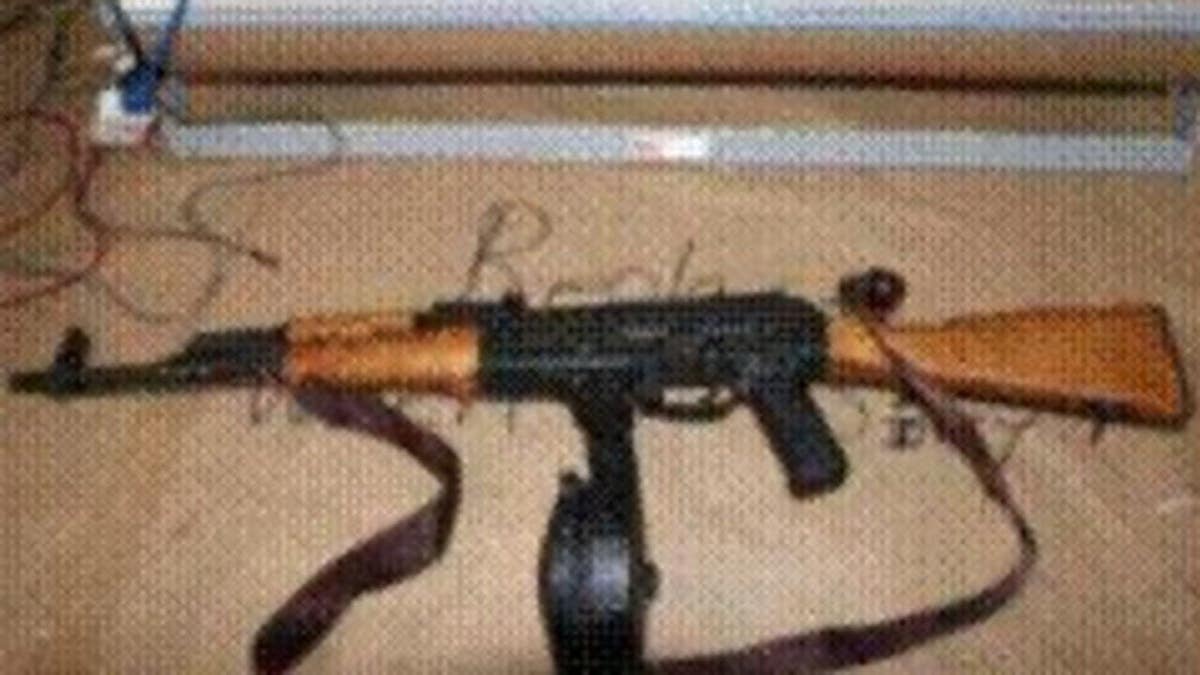A rifle pictured in an image