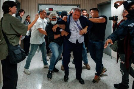 Brad Lander tears up after judge finds him not guilty in NYC ICE arrest episode