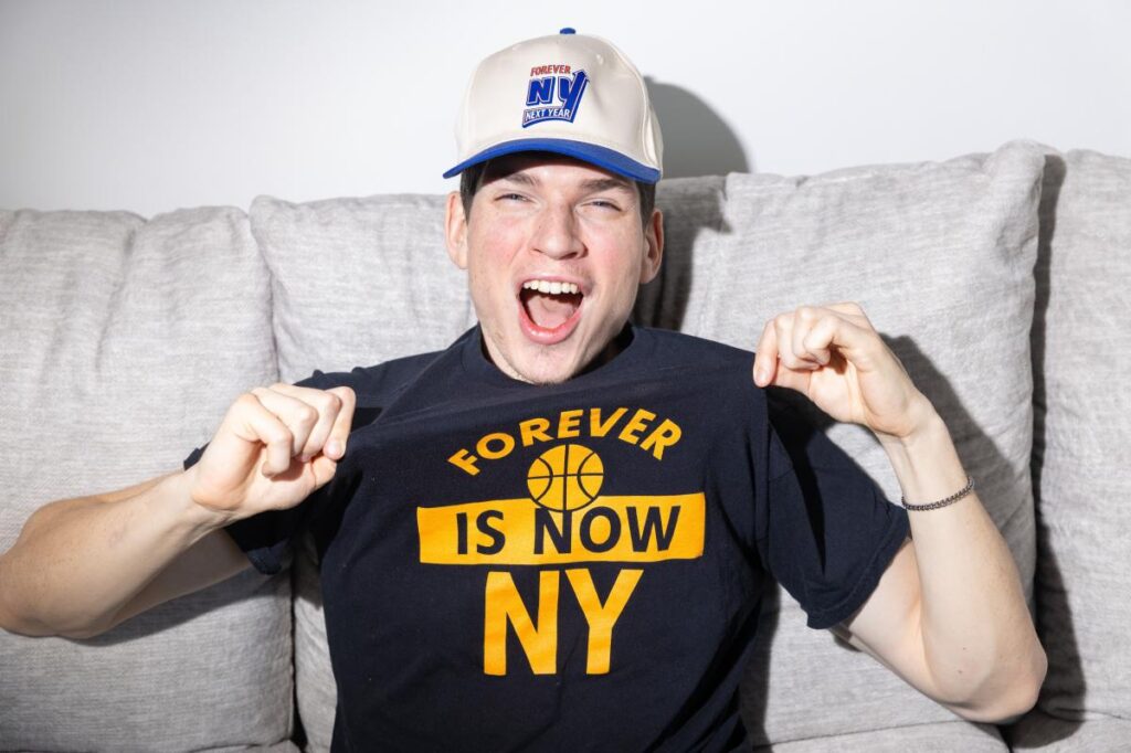 Diehard NYC fan built a brand on local teams’ misery — but Knicks are making him see the bright side