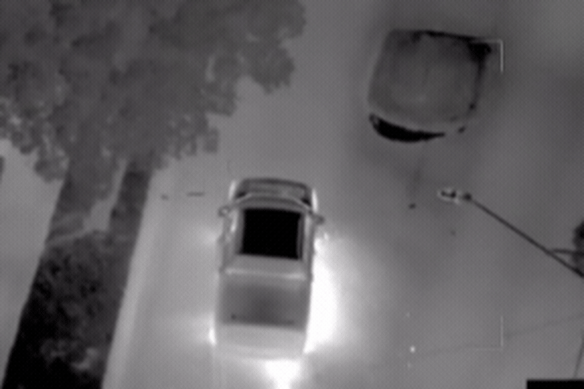 A tyre deflation device was successfully deployed by police during the chase on Friday night.