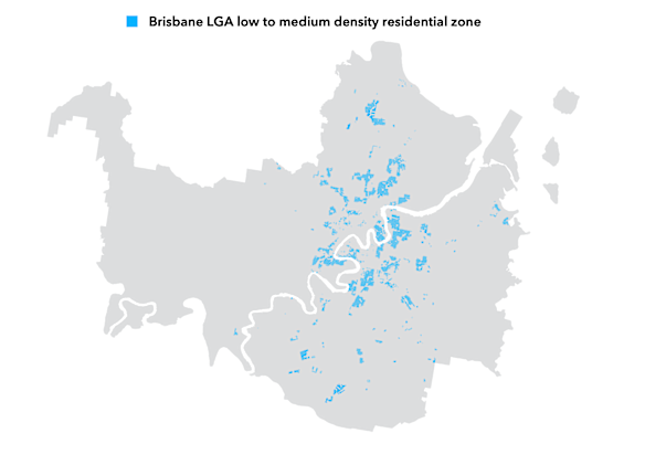 Brisbane’s low-medium-density residential zones.