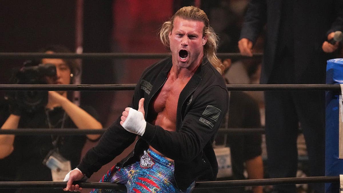 Nic Nemeth entering the ring during a wrestling event in Sapporo, Japan