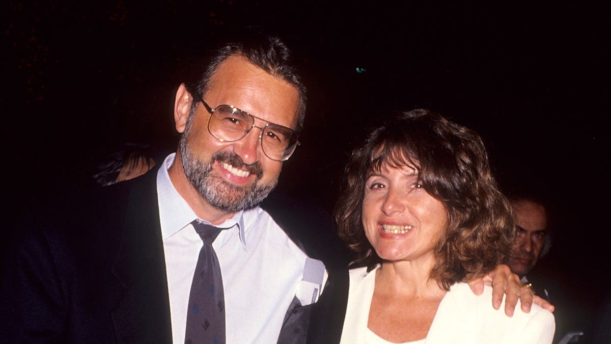 Peter Hoffman standing at the Terminator 2 premiere party in Century City California