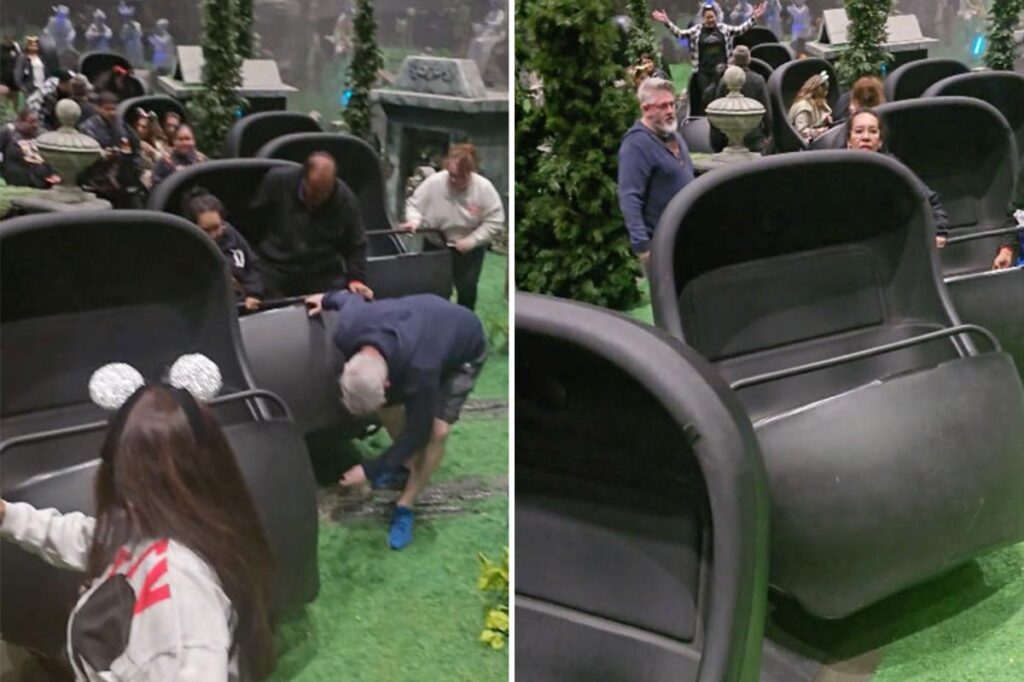 Behind the scenes look at iconic Disney ride unveiled as it malfunctions, lights turned on