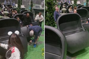 Behind the scenes look at iconic Disney ride unveiled as it malfunctions, lights turned on