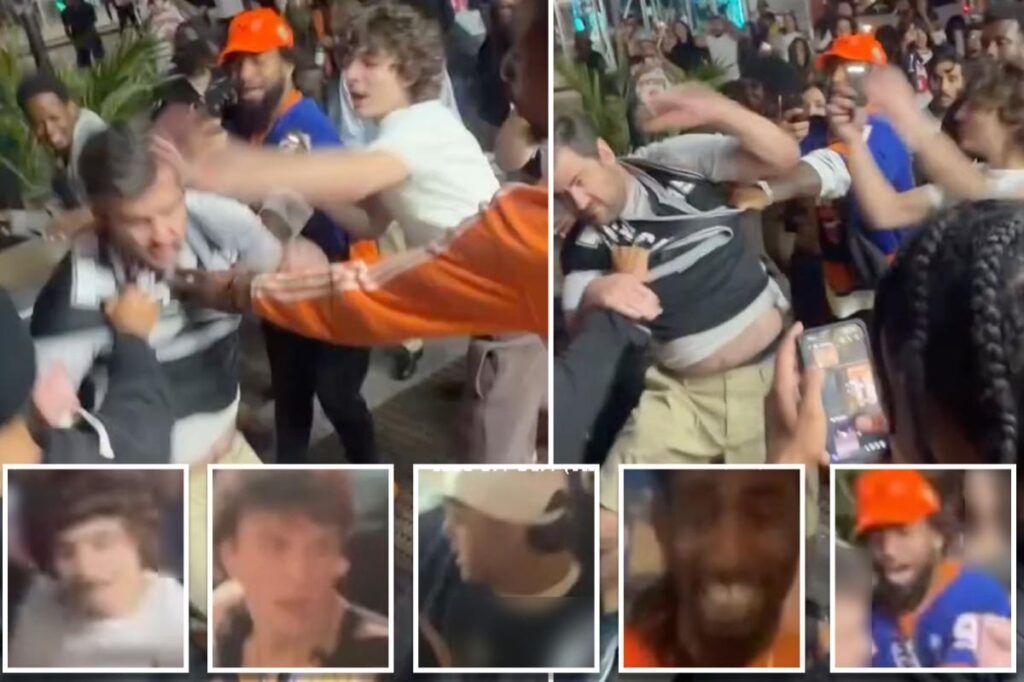 NYPD searching for several hooligans who attacked Spurs fan and snatched his jersey after Game 3 mayhem