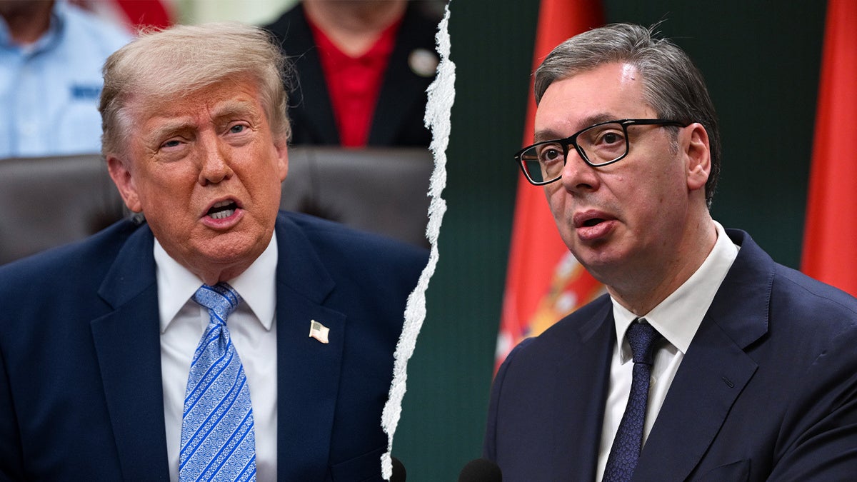 Split between President Donald Trump and the President of Serbia Alexander Vucic