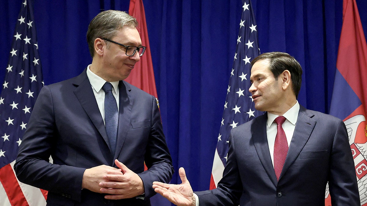 Aleksandar Vucic and Marco Rubio at UNGA