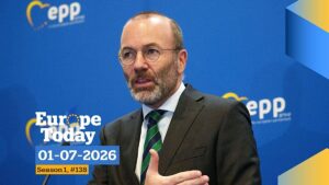 EPP boss speaks exclusively to Euronews as von der Leyen visits Baku