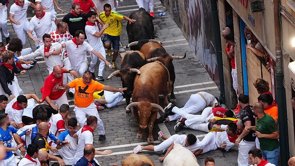 Almost 60 gored or bruised during Spain's San Fermín bull runs