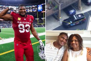 Mother of NFL star Calais Campbell found dead inside Atlanta home, his brother charged with murder