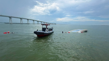 US Coast Guard saves 8, including infant and child, after vessel capsizes off Fort Myers Beach