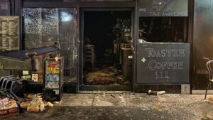 Andy’s cafe gutted in suspicious blaze, days after drive-by shooting