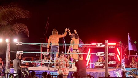 Pro wrestling's most viral stars end NJ beach showcase with 'Curtain Call' as one is rumored to be WWE bound
