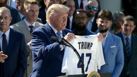 Trump likens Shohei Ohtani to Babe Ruth as the World Series champion Dodgers visit White House