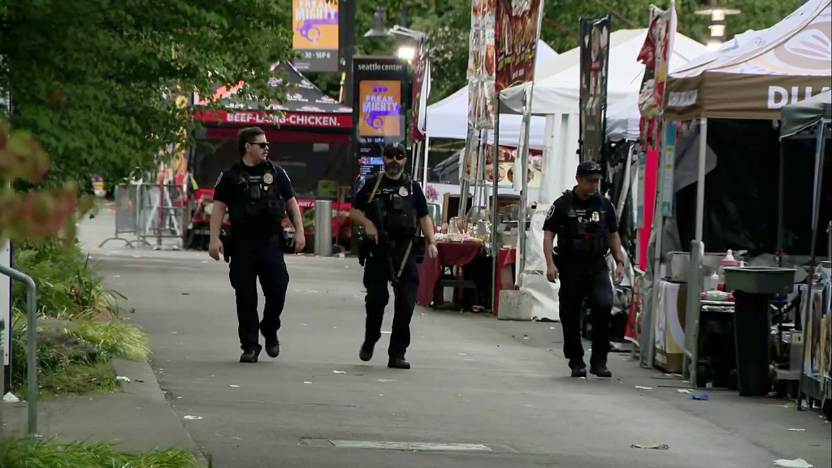 Seattle Police walking