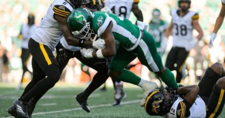 Riders roll past Ticats with strong second half