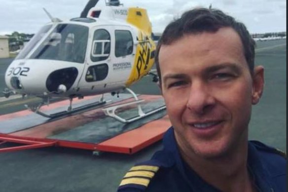 Ashley Jenkinson, the pilot who died in the Gold Coast helicopter crash.
