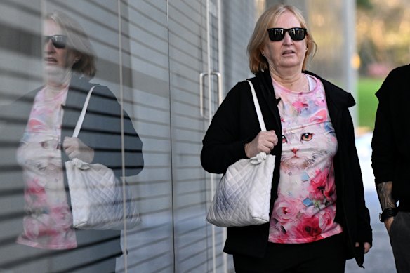 Maree Mavis Crabtree at the Supreme Court earlier this year. 