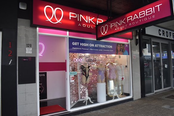 The building located at 129 Barrack Street, currently operates as an adult retail shop – known as Pink Rabbit Adult Boutique.