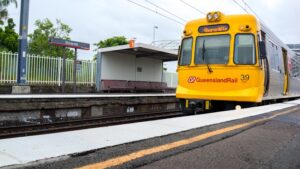 Brisbane train delays after car strikes bridge