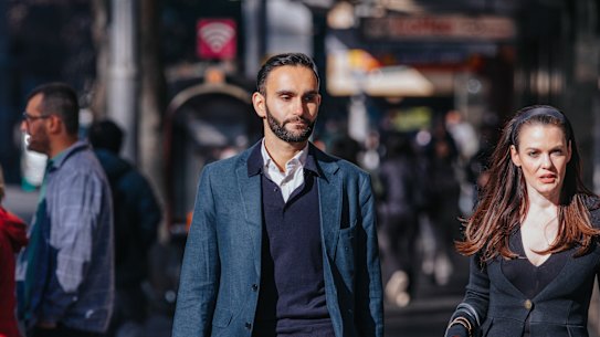 NSW Reformers founder Robert Assaf arrives at ICAC on Friday.