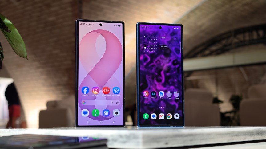The Galaxy Z Fold 8 Ultra and Z Fold 7 while closed.