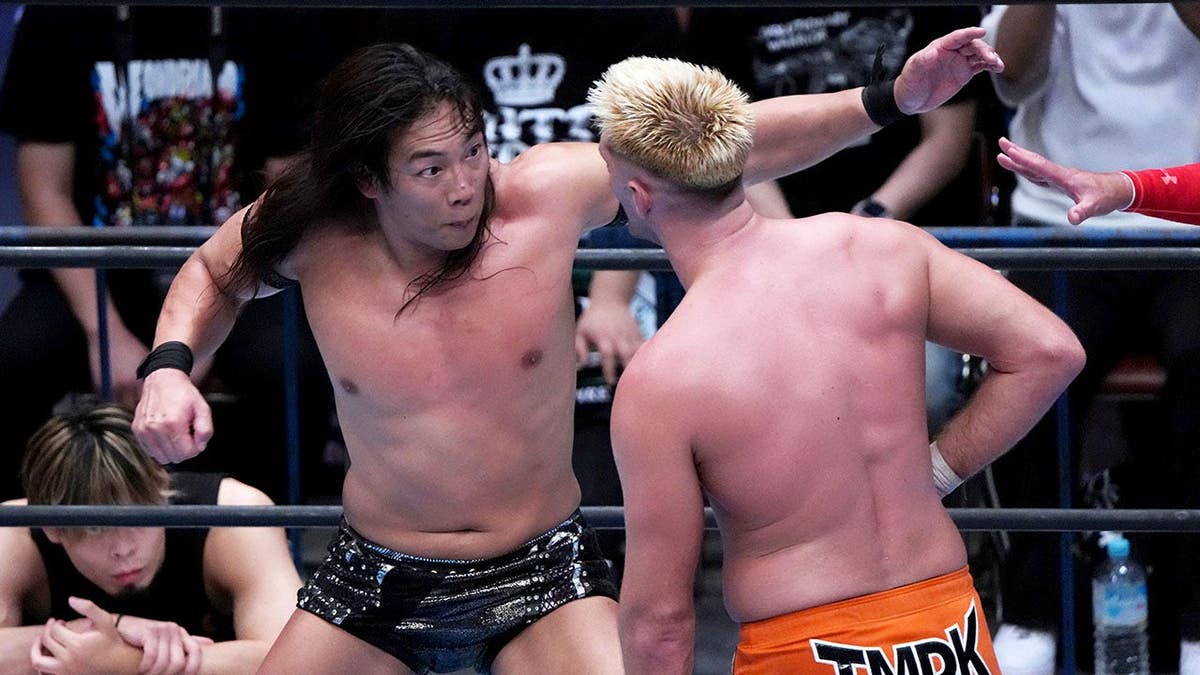 Konosuke Takeshita battles Zack Sabre Jr