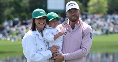 Golfer Sam Burns Reveals How Wife Caroline Convinced Him to Play in The Open After She Gave Birth