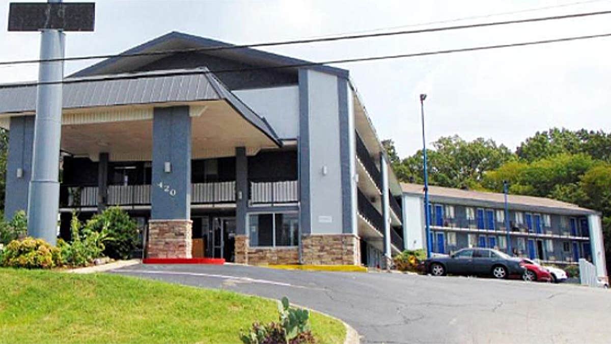Exterior of a SoMaTel motel in Nashville cited by prosecutors in the trafficking case