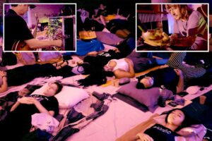 Inside LA’s quietest warehouse party — where attendees trade glow sticks for blankets