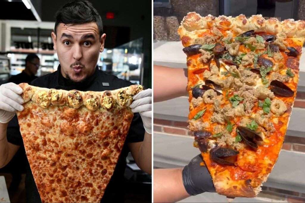 Exclusive | NJ pizza chef goes viral for 3-foot seafood fra diavolo slice