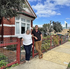 Judith Pugh and Robert Piper live in the Brookman and Moir state registered heritage precinct near the William Street development proposal.