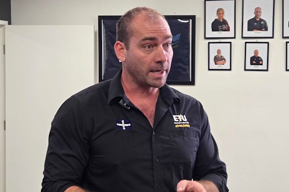 Electrical Trades Union WA secretary Adam Woodage.