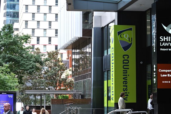 CQ University has campuses in Brisbane (pictured), Bundaberg, and Townsville, with its largest in Rockhampton.