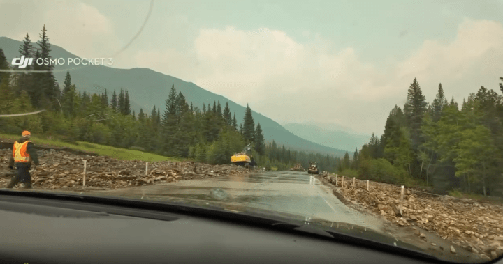 Cleanup work underway in Kananaskis following heavy rainfall, flooding
