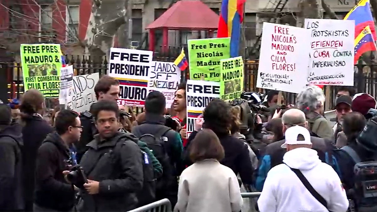 Protesters outside courthouse