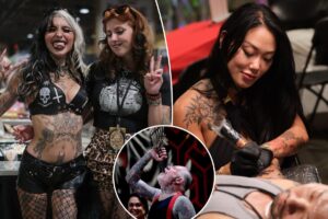 Inside the haunting artistry of the Long Beach Tattoo Arts Festival as world-famous artists leave their mark: photos
